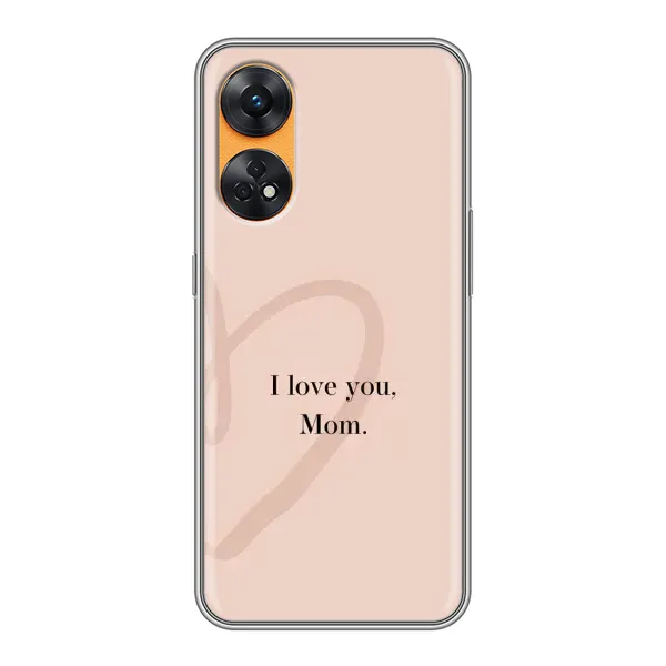 Чехол с принтом «Сердце маме» для OPPO Reno 8T