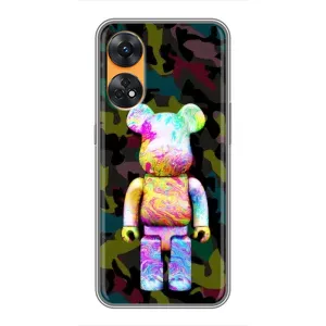 Чехлы для Oppo Reno 8T - Bearbrick Louis Vuitton (PREMIUMPrint) (Яркий Bearbrick)