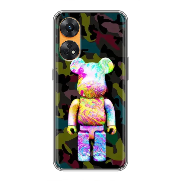 Чехол с принтом «Яркий Bearbrick» для OPPO Reno 8T