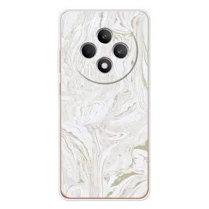 Мраморный чехол на OPPO Reno12 F (VPrint) (Белый мрамор)