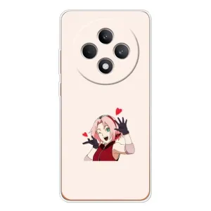 Чехлы Персонажи Аниме Наруто для OPPO Reno12 F (AlphaPrint) (Лайк Сакура)