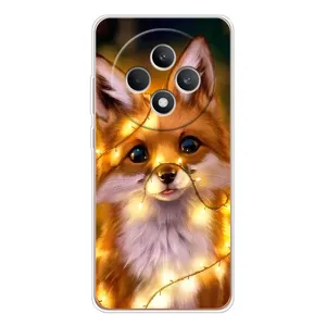 Чехлы с картинкой Лисички для OPPO Reno12 F (VPrint) (Лисичка в гирляндах)