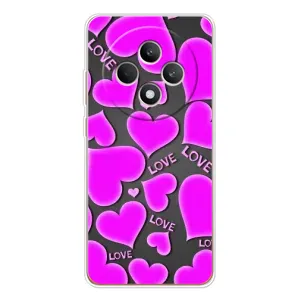 Чехлы для любимой на Рено 12 Ф (VPrint) (Pink hearts)