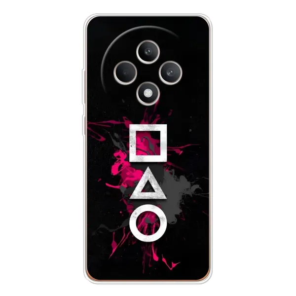 Чехол с принтом «Символы Игра кальмара» для OPPO Reno12 F