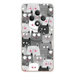 Чехлы с Котиками для OPPO Reno12 F (VPrint) (Рисованные котики)