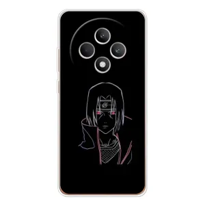 Чехлы на тему: Итачи Учиха для OPPO Reno12 F (AlphaPrint) (силуэт Итачи)