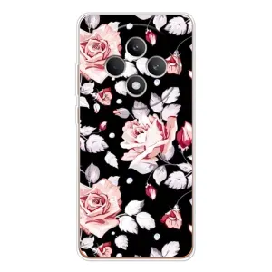 Чехлы с Цветами для OPPO Reno12 FS (VPrint) (Цветочки на черном)