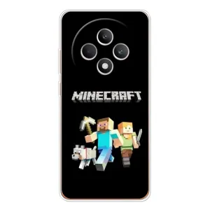 Чехол Майнкрафт на OPPO Reno12 FS (AlphaPrint) Minecraft (герои Minecraft)