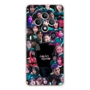 Чохол Гра в кальмара для OPPO Reno12 FS (Колаж Гра кальмара)