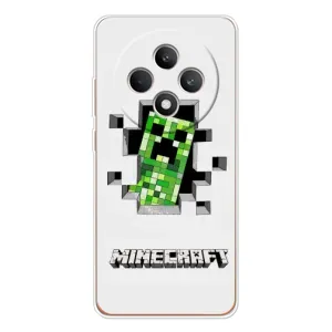 Чехол Майнкрафт на OPPO Reno12 FS (AlphaPrint) Minecraft (крипер Майнкрафт)