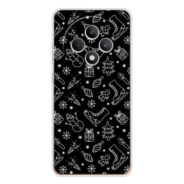 Чехол с принтом «Новогодний фон» для OPPO Reno12 FS