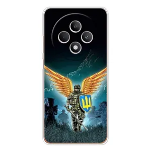 Чехлы с картинкой ЗСУ для OPPO Reno12 FS (AlphaPrint) (Солдат ЗСУ)