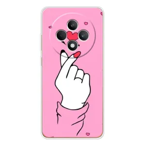 Чохол з принтом для OPPO Reno12 FS (AlphaPrint - Знак сердечка) (Знак Love)