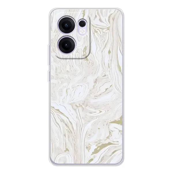 Чохол з принтом «Білий мрамор» для OPPO Reno13 F