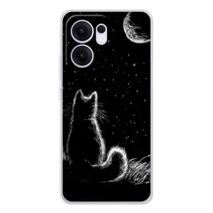 Чохол з принтом для OPPO Reno13 F (AlphaPrint) Модні коти