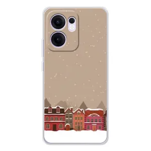 Новорічні, Святкові Чохли для OPPO Reno13 F - 2024 год (Зимове місто)