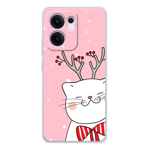 Чехол с принтом «Зимний кот» для OPPO Reno13 F