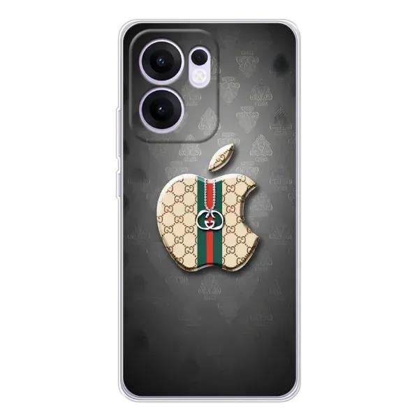 Чохол з принтом «Apple gucci» для OPPO Reno 13 FS 5G