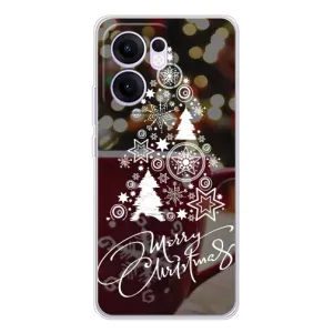 Рождественские Чехлы для OPPO Reno13 FS 5G (VPrint) (Елочка узорная)