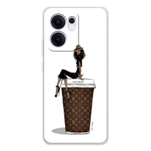 Чехлы Луи Витон для OPPO Reno13 FS 5G (AlphaPrint - LOUIS VUITTON) (кофе LOUIS VUITTON)