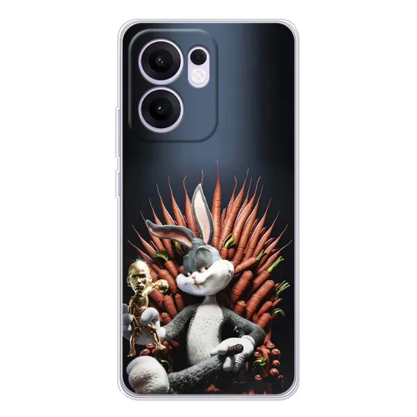 Чохол з принтом «Король Кролик» для OPPO Reno 13 FS 5G