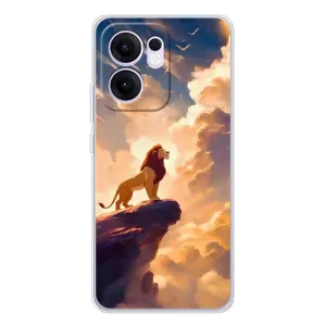 Чехол с принтом «Симба на скале» для OPPO Reno 13 FS 5G