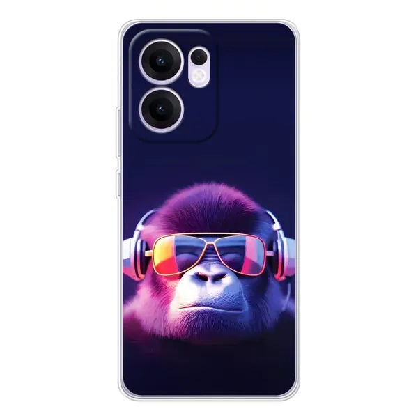 Чехол с принтом «Стильная обезьяна» для OPPO Reno 13 FS 5G