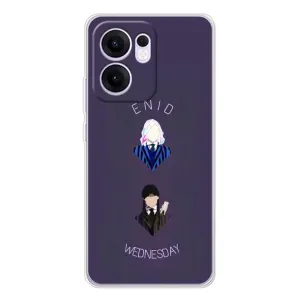 Чехлы Венсдей на OPPO Reno13 FS 5G Уэнсдей (AlphaPrint) (Уэнздей и подруга)