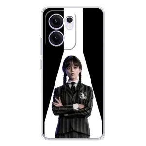 Чехлы Венсдей на OPPO Reno13 FS 5G Уэнсдей (AlphaPrint) (W-Wednesday)