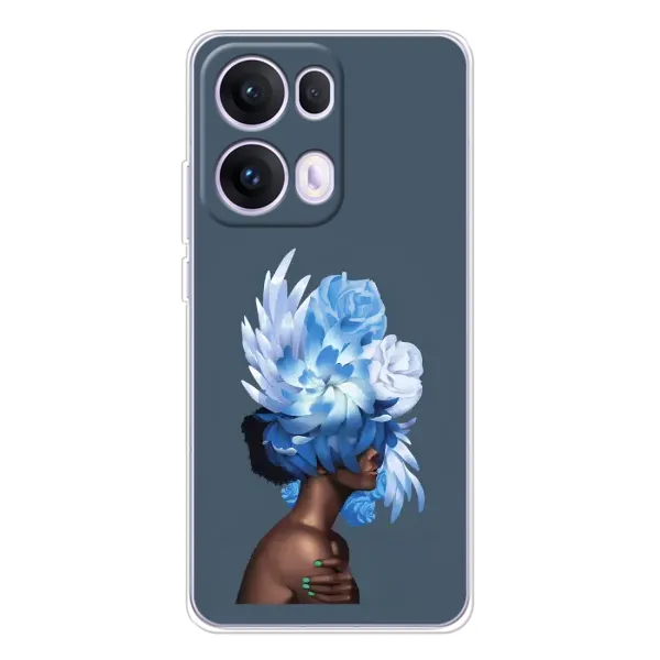 Чехол с принтом «Цветы на голове» для OPPO Reno13 Pro