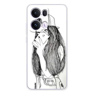 Чехол с печатью для OPPO Reno13 Pro - (Мода) (AlphaPrint) (Фото девочки)