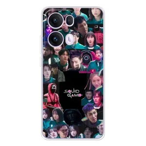 Чехол с принтом «Коллаж Игра кальмара» для OPPO Reno13 Pro