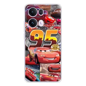Силиконовый чехол Маквин для OPPO Reno13 Pro (Коллаж Молния Маквин)