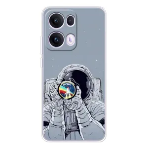 Чехол NASA для OPPO Reno13 Pro (AlphaPrint) (Космонавт фото)
