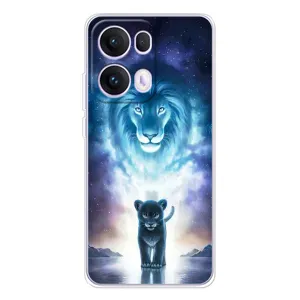Чехол со Львом для OPPO Reno13 Pro (VPrint) (Маленький лев)