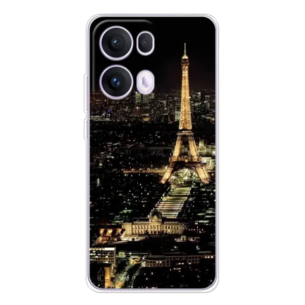 Чехол с принтом «Ночной Париж» для OPPO Reno13 Pro