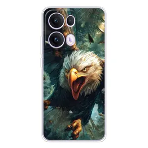 Чехол с картинкой «Хищники» для OPPO Reno13 Pro (Орел в полете)