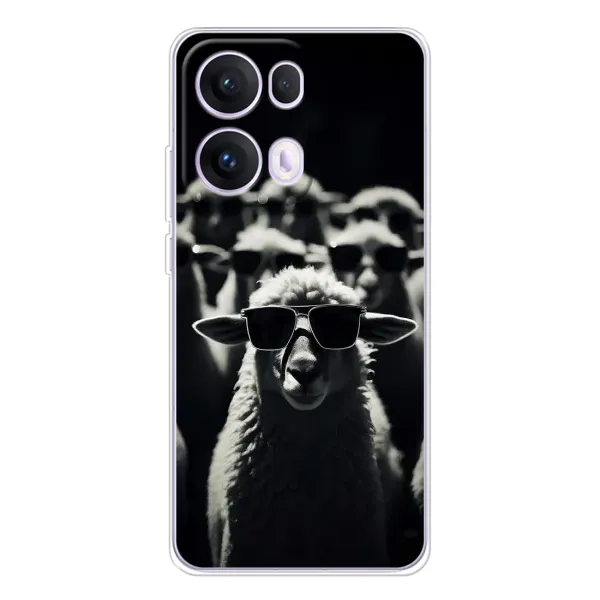 Чехол с принтом «Овечка в очках» для OPPO Reno13 Pro