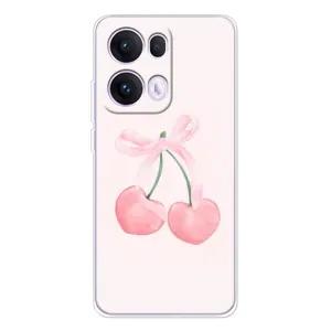 Чехол с розовым рисунком для OPPO Reno13 Pro (Розовые вишни)