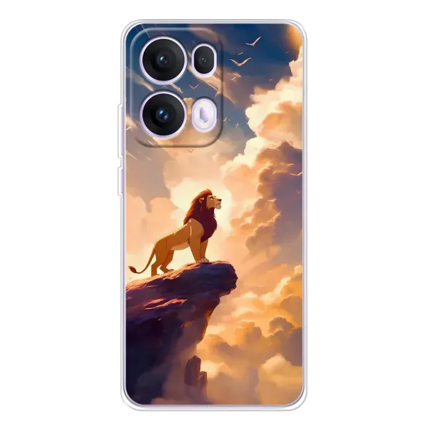 Чехол с принтом «Симба на скале» для OPPO Reno13 Pro