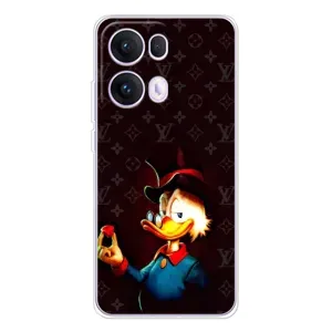 Чехлы для OPPO Reno13 Pro - Скрудж МакДак Louis Vuitton (PREMIUMPrint) (Скрудж с бриллиантом)