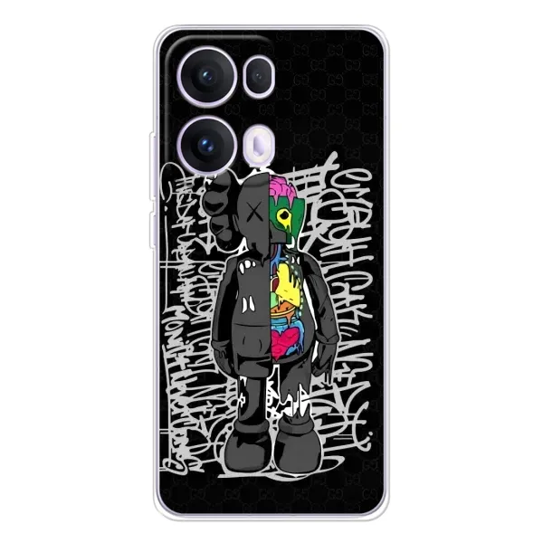 Чехол с принтом «Стиль Bearbrick» для OPPO Reno13 Pro