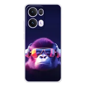 Чехол с Обезьянами OPPO Reno13 Pro - (AlphaPrint) (Стильная обезьяна)