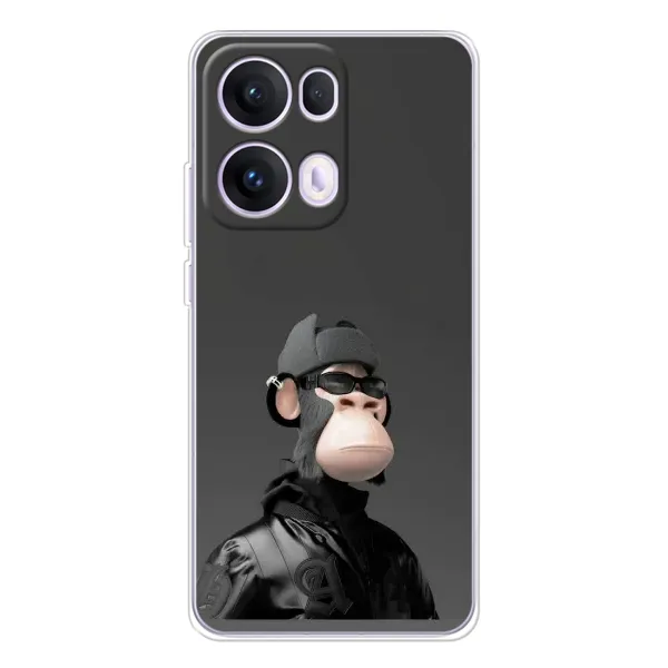 Чехол с принтом «стильная обезьяна NFT» для OPPO Reno13 Pro