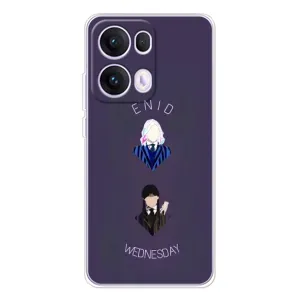 Чехлы Венсдей на OPPO Reno13 Pro Уэнсдей (AlphaPrint) (Уэнздей и подруга)