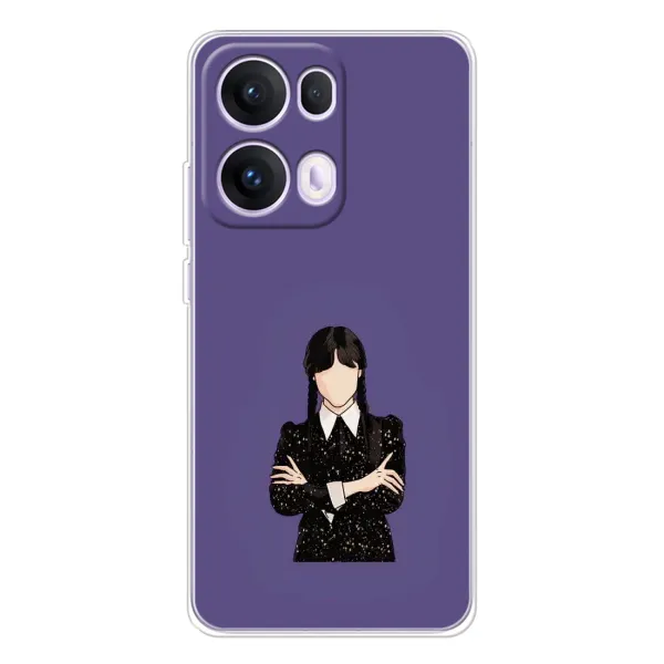 Чехол с принтом «Уэнздей в черном» для OPPO Reno13 Pro