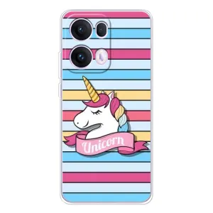 Чехол для Оппо Рено 13 Про - (Единорожки - Новинки) (AlphaPrint) (Unicorn)