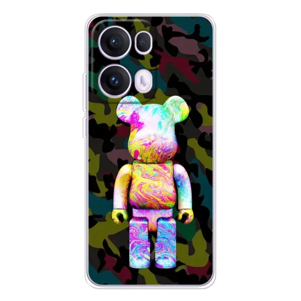 Чехол с принтом «Яркий Bearbrick» для OPPO Reno13 Pro