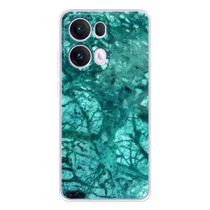 Мраморный чехол на OPPO Reno13 Pro (VPrint) (Зеленый мрамор)