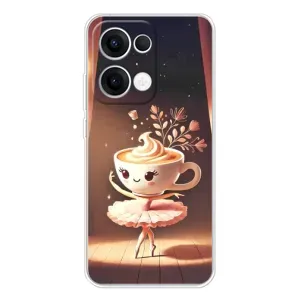 Чехол с мемом Тралалело тралала на OPPO Reno13 (Балерина капучина)
